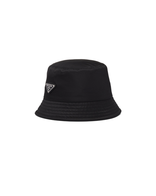 Shop Prada Hats Online Now - Re-nylon Bucket Hat Mens Black