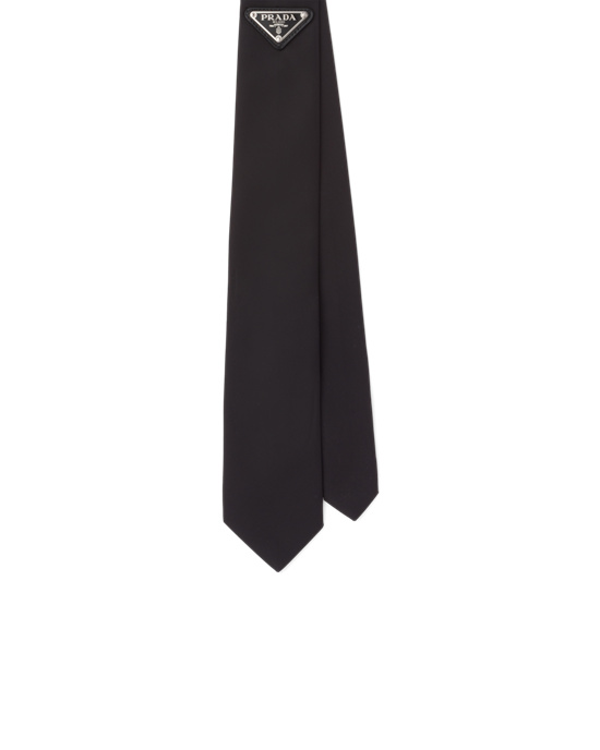 Prada Re-nylon Gabardine Tie Black | 5143YIOPR